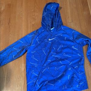 Nike Vibrant Blue Patterned Hoodie